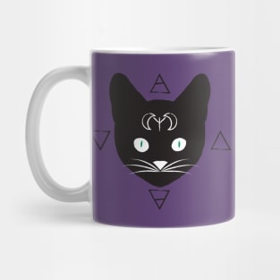 Elemental black cat Mug